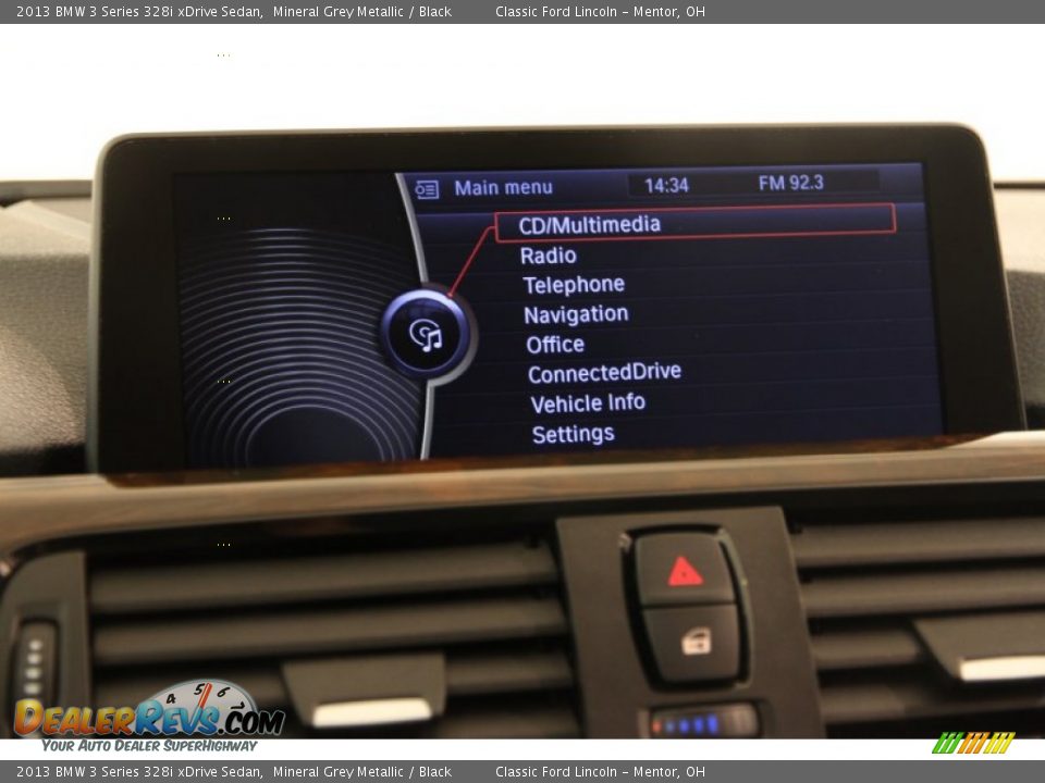 2013 BMW 3 Series 328i xDrive Sedan Mineral Grey Metallic / Black Photo #10