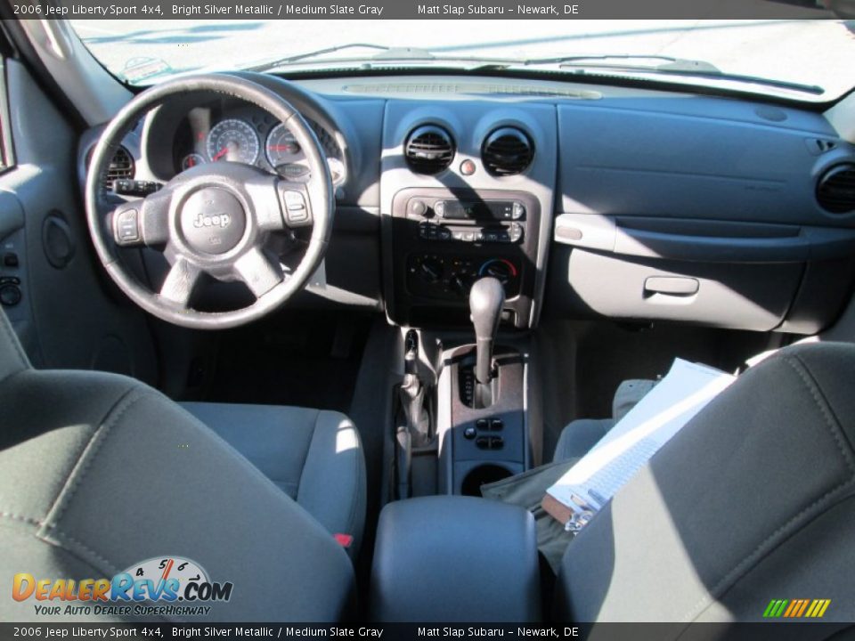 2006 Jeep Liberty Sport 4x4 Bright Silver Metallic / Medium Slate Gray Photo #22