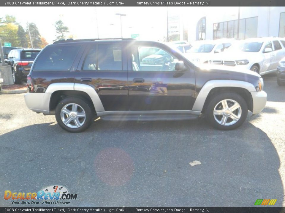 2008 Chevrolet TrailBlazer LT 4x4 Dark Cherry Metallic / Light Gray Photo #5