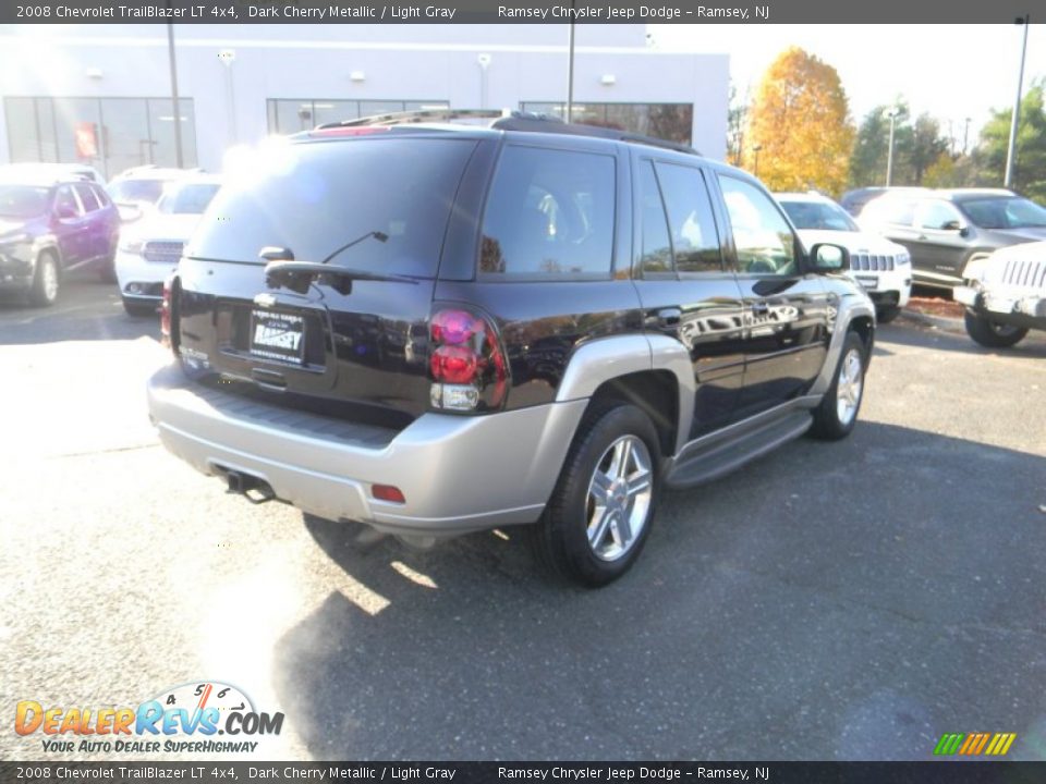 2008 Chevrolet TrailBlazer LT 4x4 Dark Cherry Metallic / Light Gray Photo #6