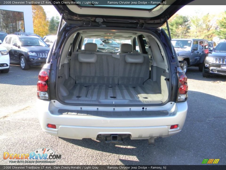 2008 Chevrolet TrailBlazer LT 4x4 Dark Cherry Metallic / Light Gray Photo #8
