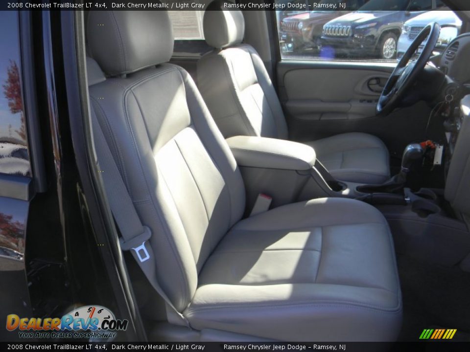 2008 Chevrolet TrailBlazer LT 4x4 Dark Cherry Metallic / Light Gray Photo #14
