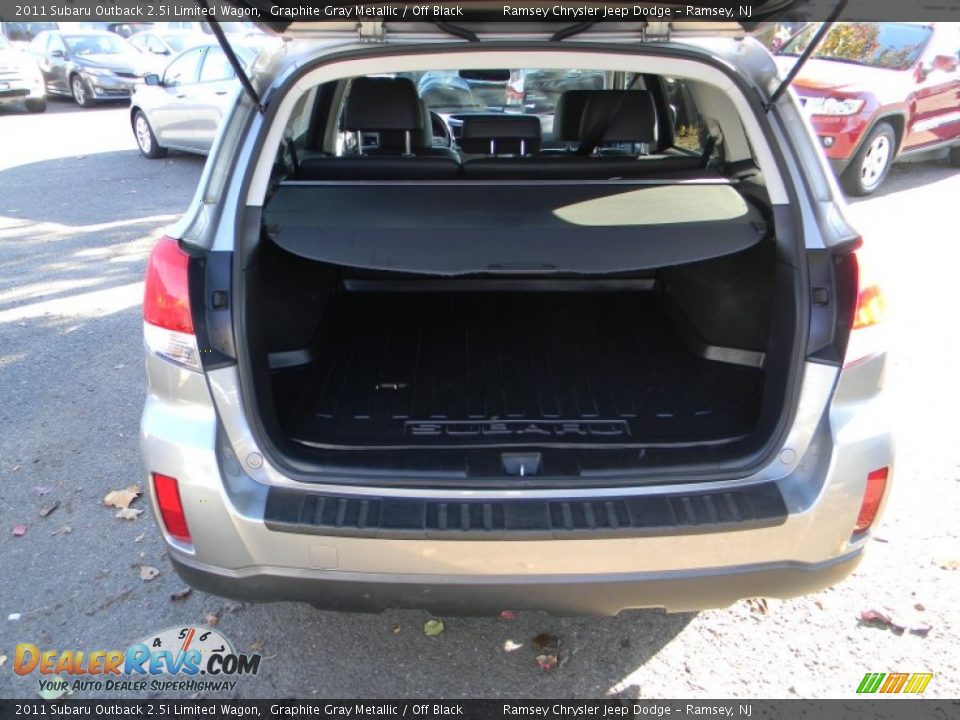 2011 Subaru Outback 2.5i Limited Wagon Graphite Gray Metallic / Off Black Photo #8