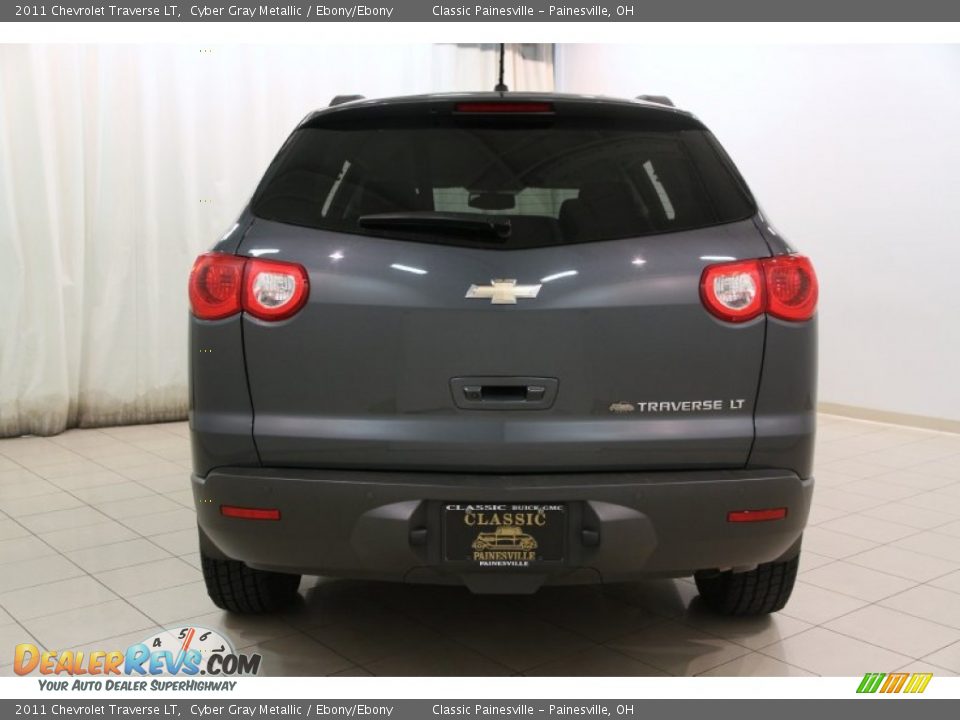 2011 Chevrolet Traverse LT Cyber Gray Metallic / Ebony/Ebony Photo #15