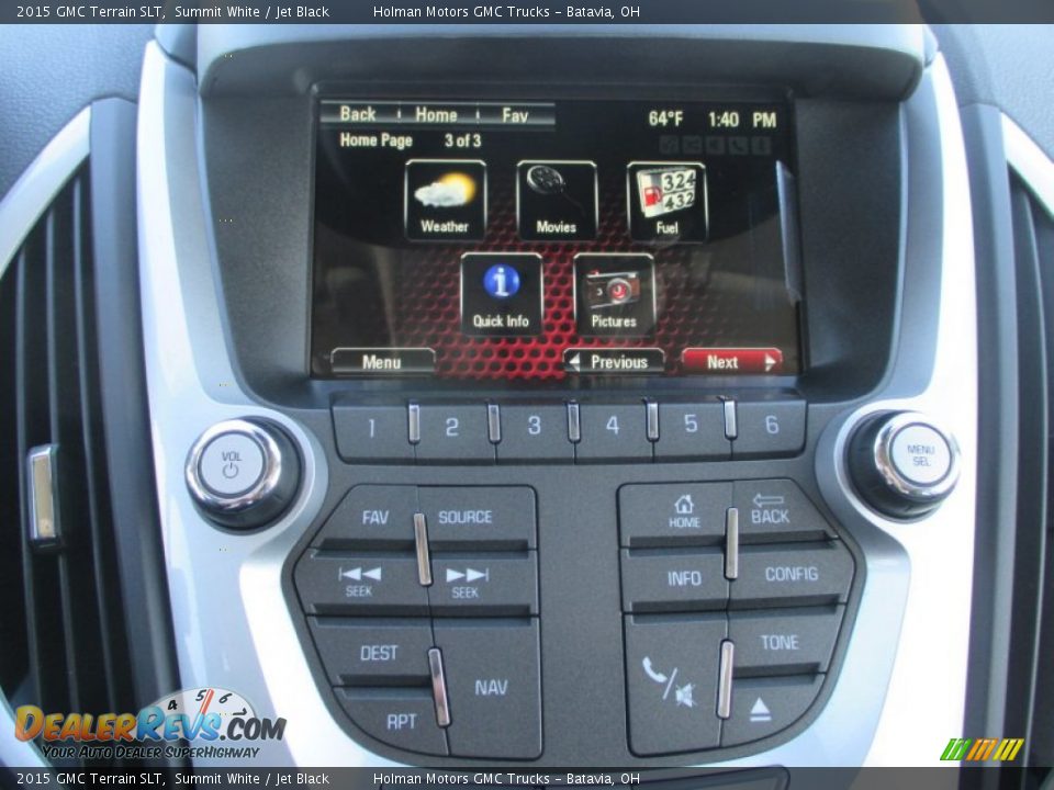 2015 GMC Terrain SLT Summit White / Jet Black Photo #10