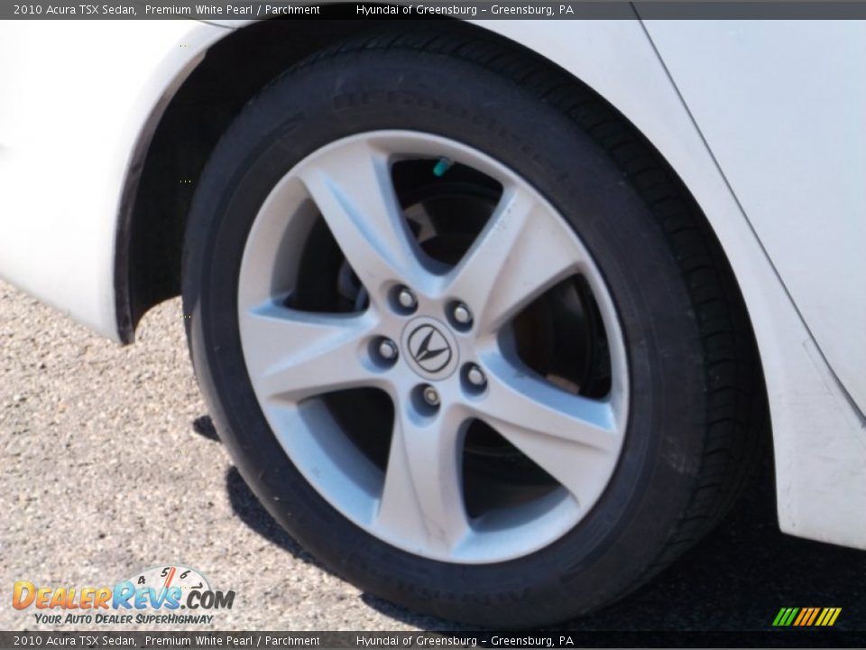 2010 Acura TSX Sedan Premium White Pearl / Parchment Photo #3