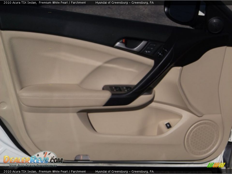 2010 Acura TSX Sedan Premium White Pearl / Parchment Photo #11