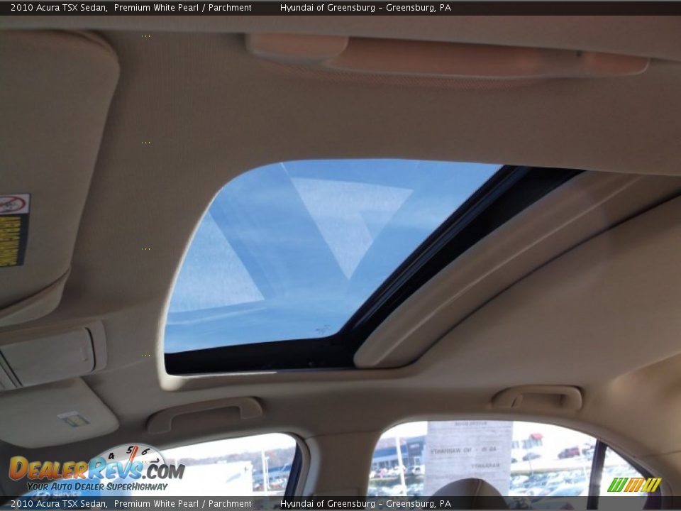 2010 Acura TSX Sedan Premium White Pearl / Parchment Photo #15