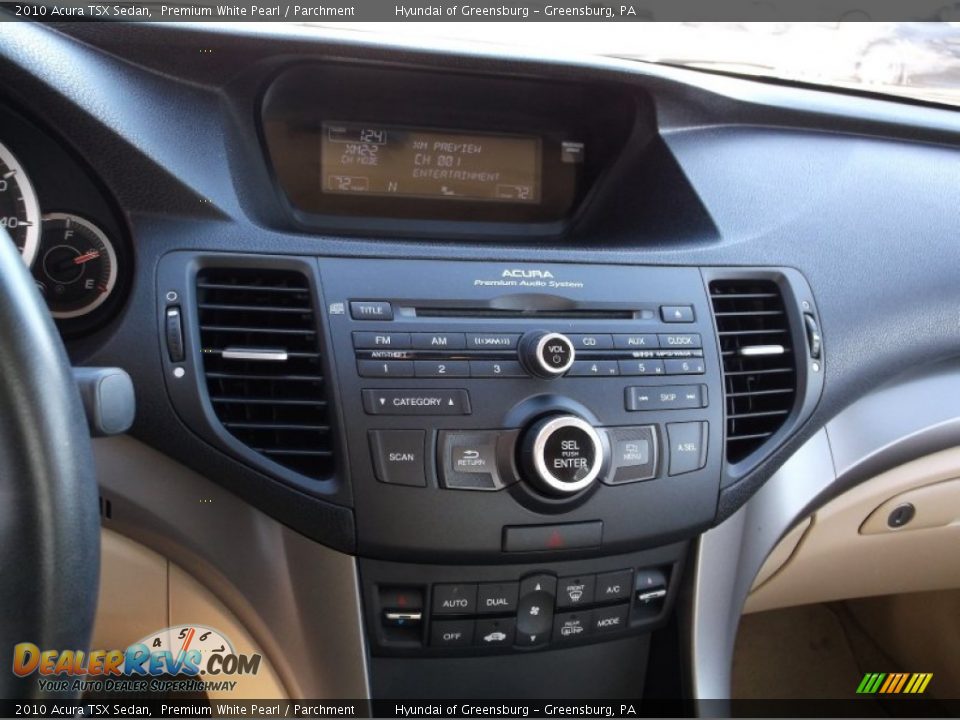 2010 Acura TSX Sedan Premium White Pearl / Parchment Photo #18