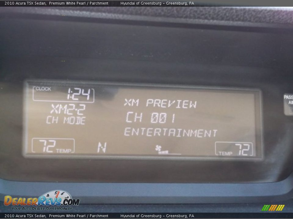 2010 Acura TSX Sedan Premium White Pearl / Parchment Photo #19