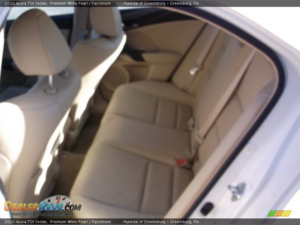 2010 Acura TSX Sedan Premium White Pearl / Parchment Photo #21