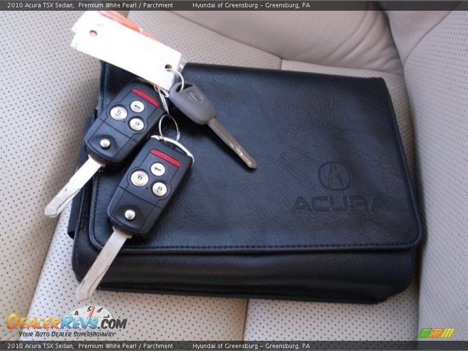 2010 Acura TSX Sedan Premium White Pearl / Parchment Photo #22