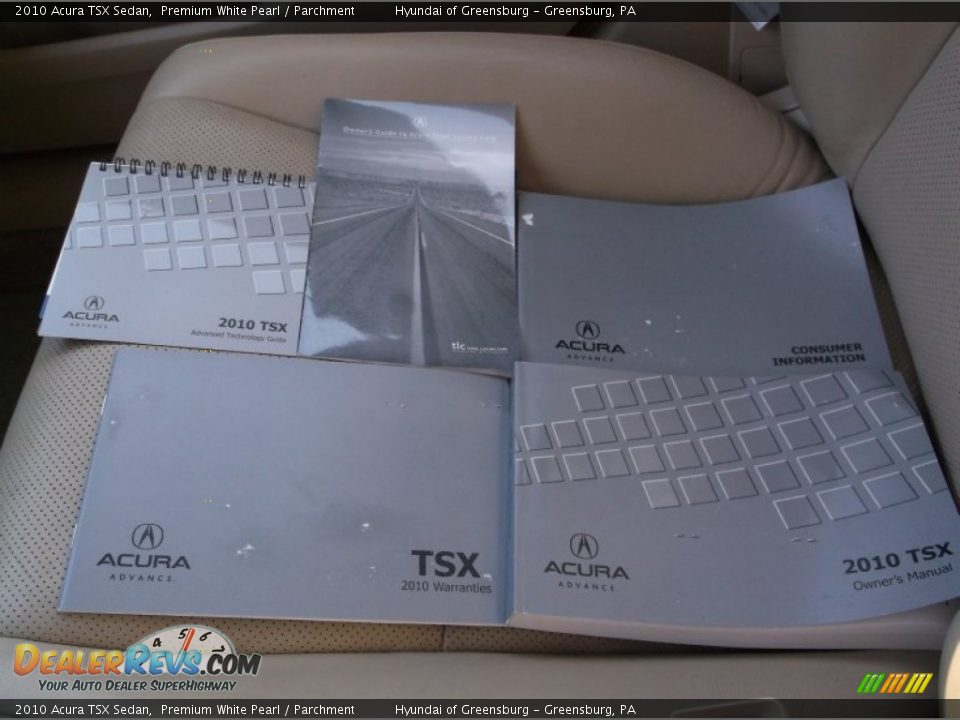 2010 Acura TSX Sedan Premium White Pearl / Parchment Photo #23