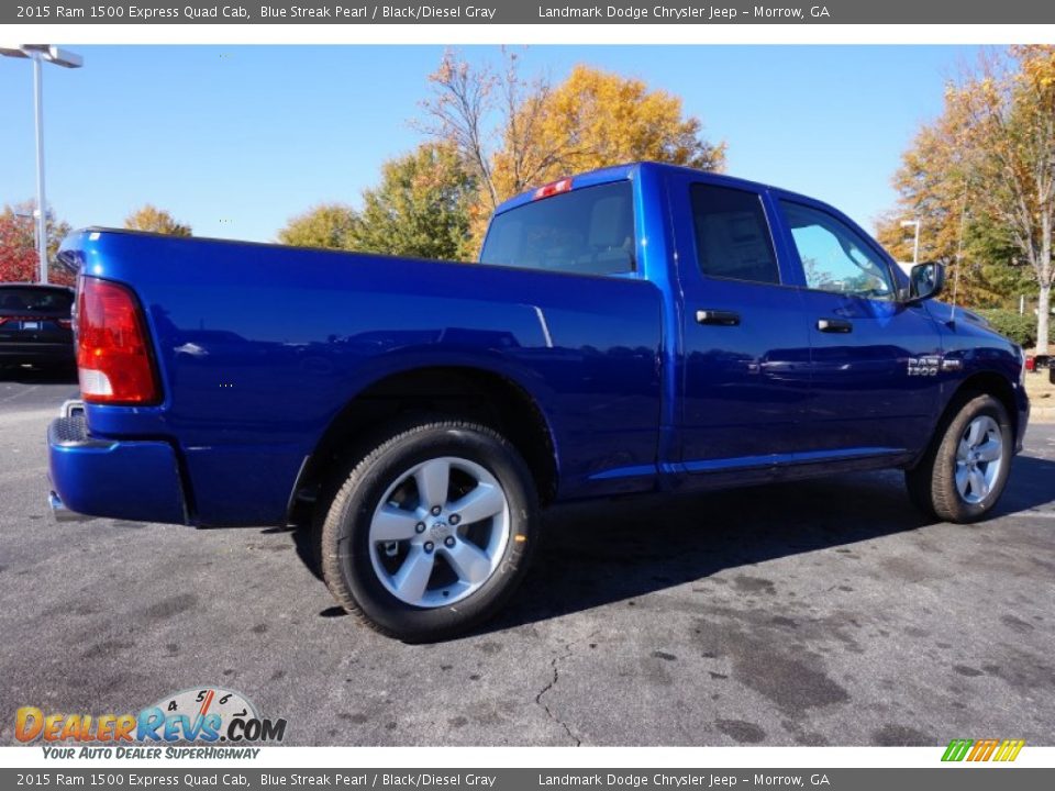 Blue Streak Pearl 2015 Ram 1500 Express Quad Cab Photo #3