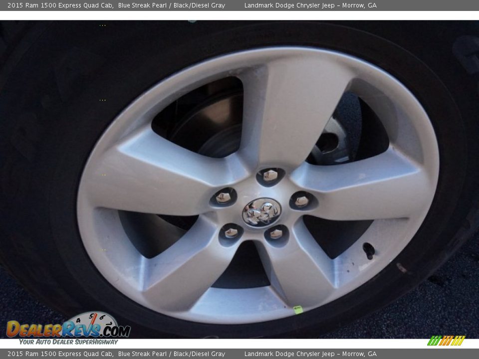 2015 Ram 1500 Express Quad Cab Blue Streak Pearl / Black/Diesel Gray Photo #5