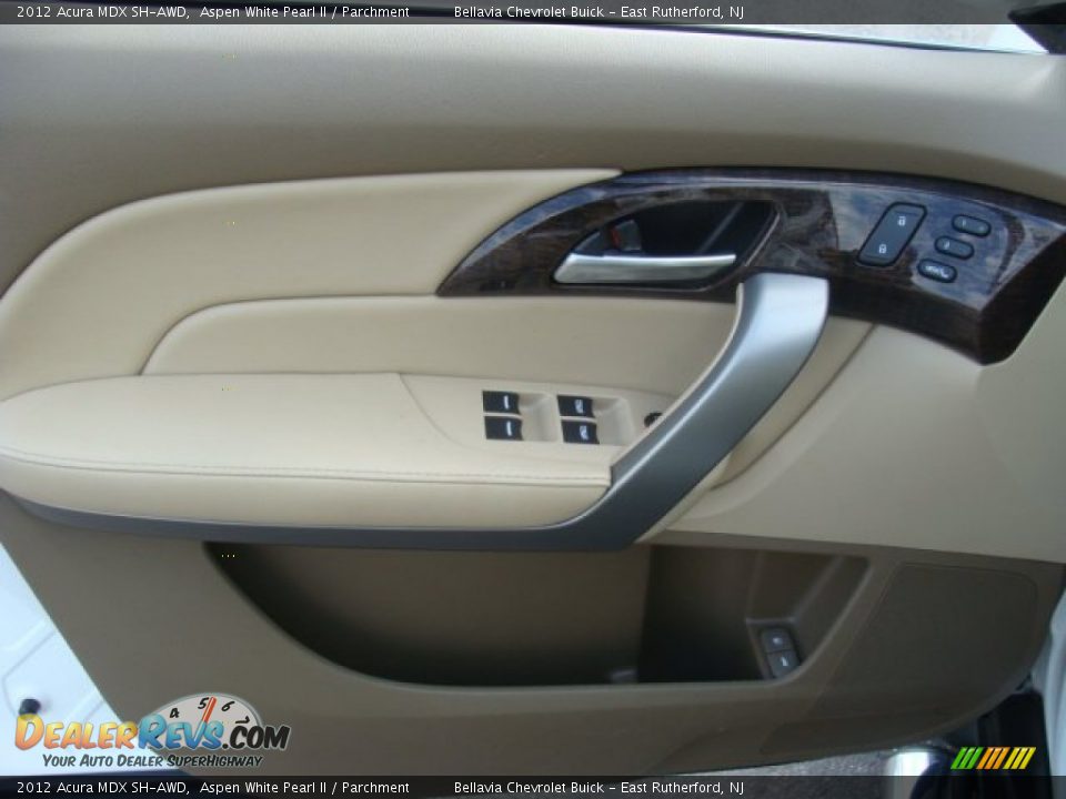 2012 Acura MDX SH-AWD Aspen White Pearl II / Parchment Photo #6