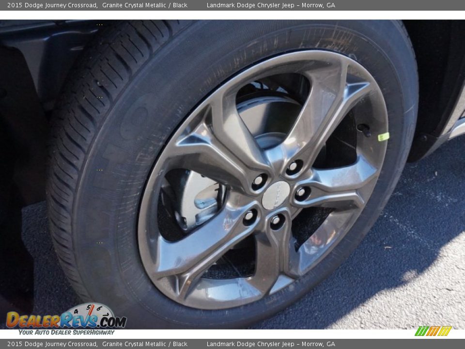 2015 Dodge Journey Crossroad Granite Crystal Metallic / Black Photo #5