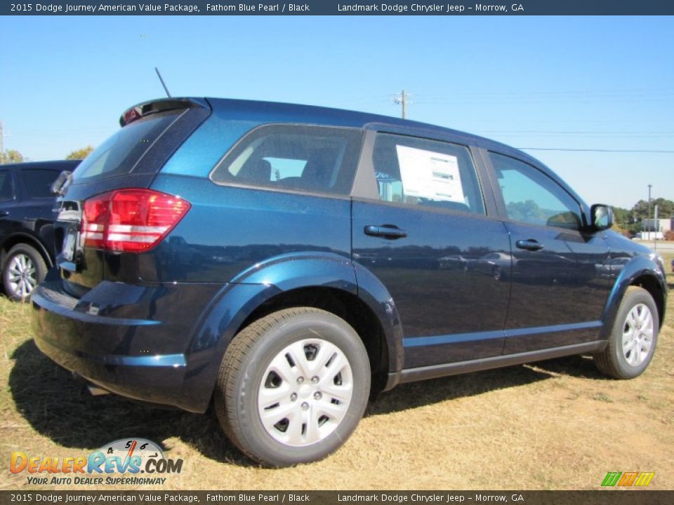 2015 Dodge Journey American Value Package Fathom Blue Pearl / Black Photo #3