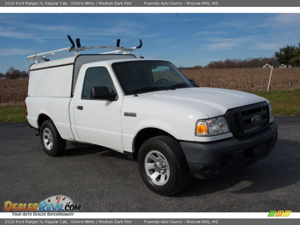 2010 Ford Ranger XL Regular Cab Oxford White / Medium Dark Flint Photo #3