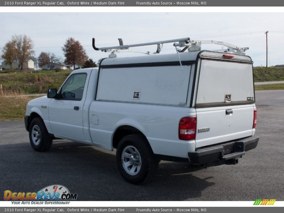 2010 Ford Ranger XL Regular Cab Oxford White / Medium Dark Flint Photo #6