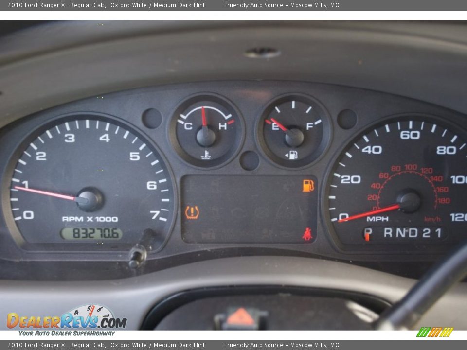 2010 Ford Ranger XL Regular Cab Oxford White / Medium Dark Flint Photo #19