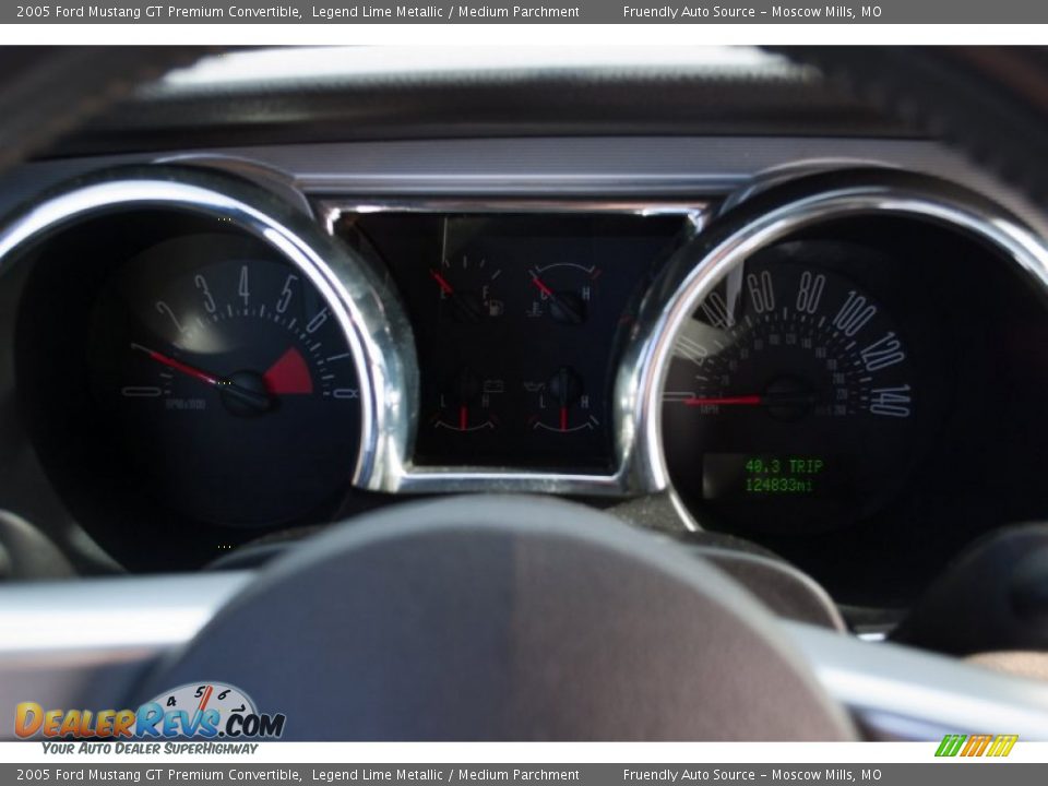 2005 Ford Mustang GT Premium Convertible Legend Lime Metallic / Medium Parchment Photo #20