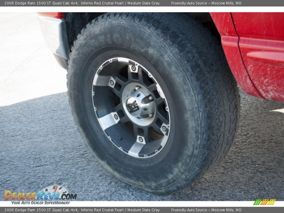 2006 Dodge Ram 1500 ST Quad Cab 4x4 Inferno Red Crystal Pearl / Medium Slate Gray Photo #7