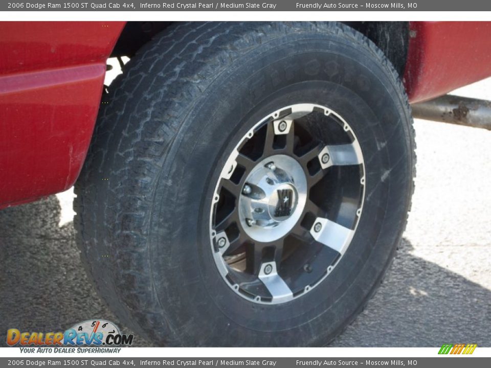 2006 Dodge Ram 1500 ST Quad Cab 4x4 Inferno Red Crystal Pearl / Medium Slate Gray Photo #8