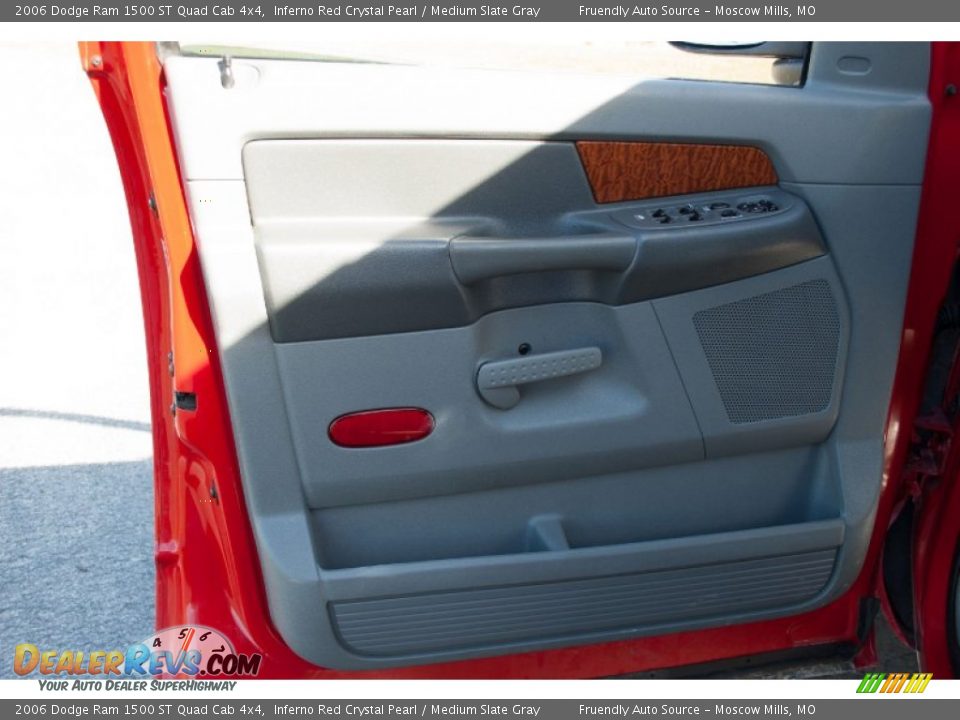 2006 Dodge Ram 1500 ST Quad Cab 4x4 Inferno Red Crystal Pearl / Medium Slate Gray Photo #18