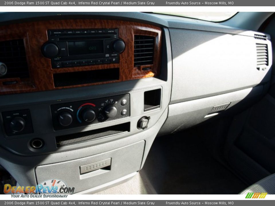 2006 Dodge Ram 1500 ST Quad Cab 4x4 Inferno Red Crystal Pearl / Medium Slate Gray Photo #19