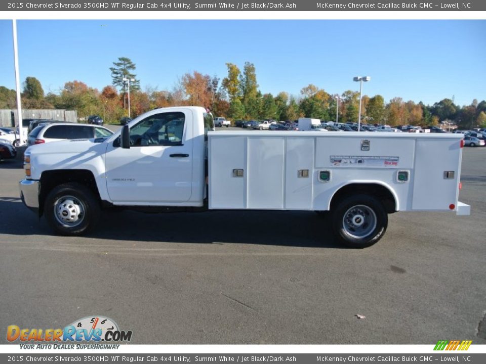 2015 Chevrolet Silverado 3500HD WT Regular Cab 4x4 Utility Summit White / Jet Black/Dark Ash Photo #3