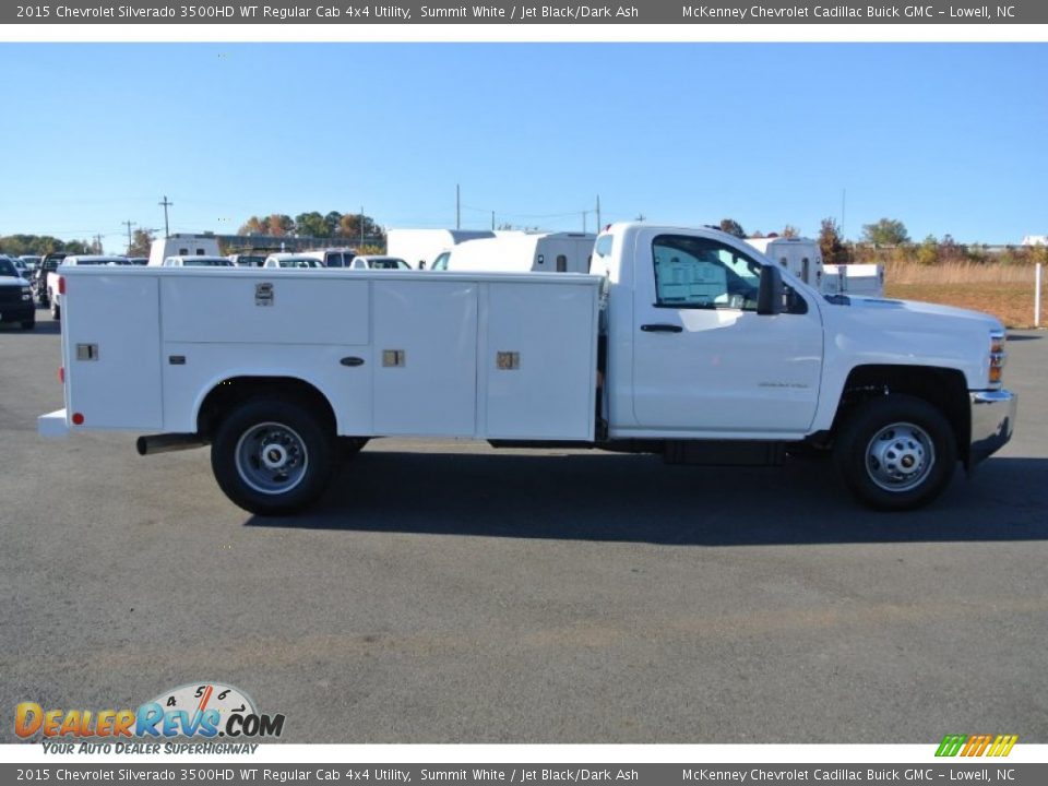 2015 Chevrolet Silverado 3500HD WT Regular Cab 4x4 Utility Summit White / Jet Black/Dark Ash Photo #6