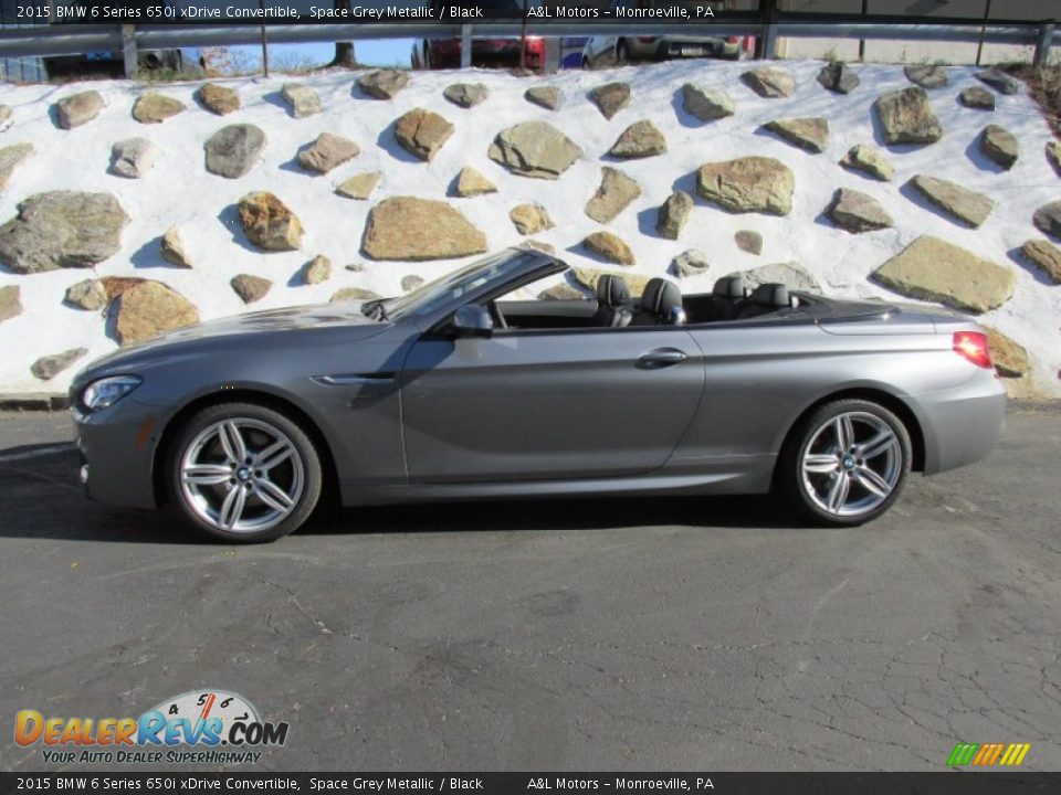 Space Grey Metallic 2015 BMW 6 Series 650i xDrive Convertible Photo #2