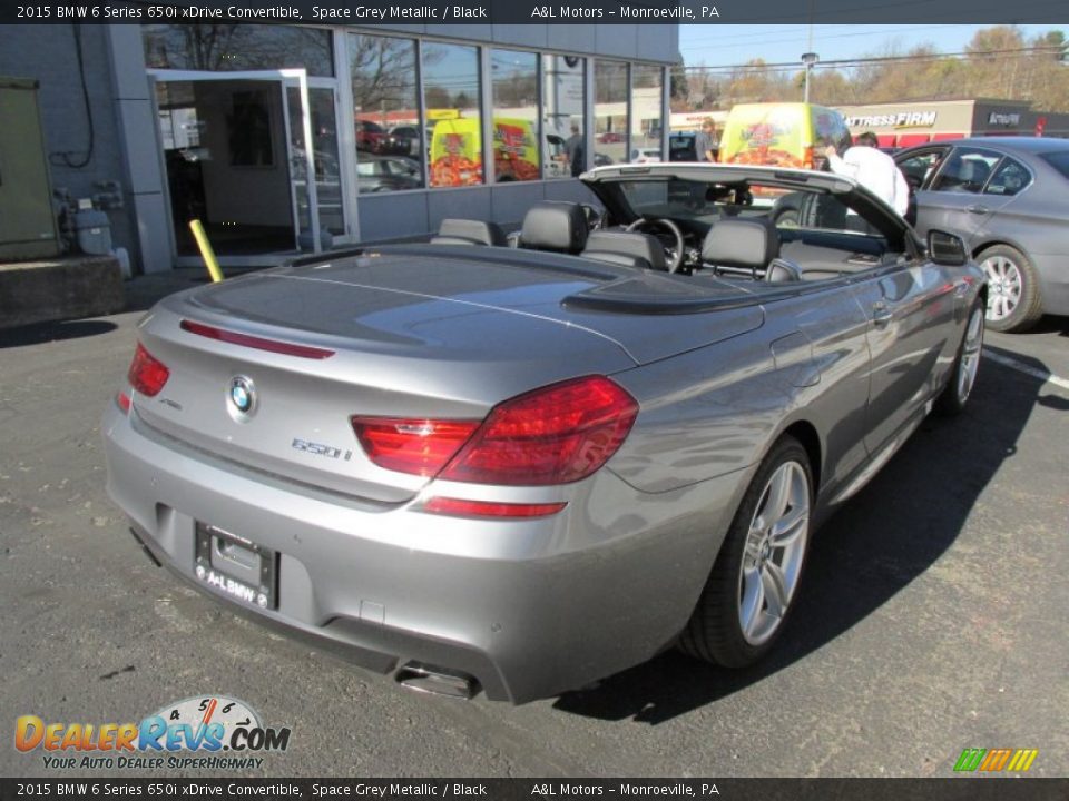 2015 BMW 6 Series 650i xDrive Convertible Space Grey Metallic / Black Photo #6