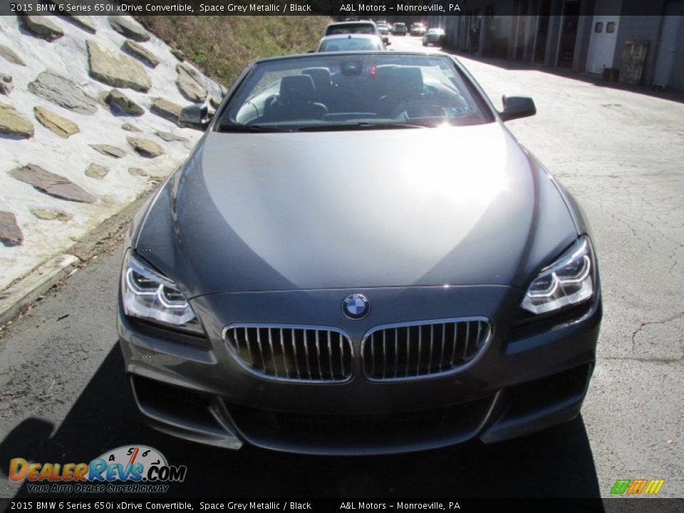 2015 BMW 6 Series 650i xDrive Convertible Space Grey Metallic / Black Photo #8