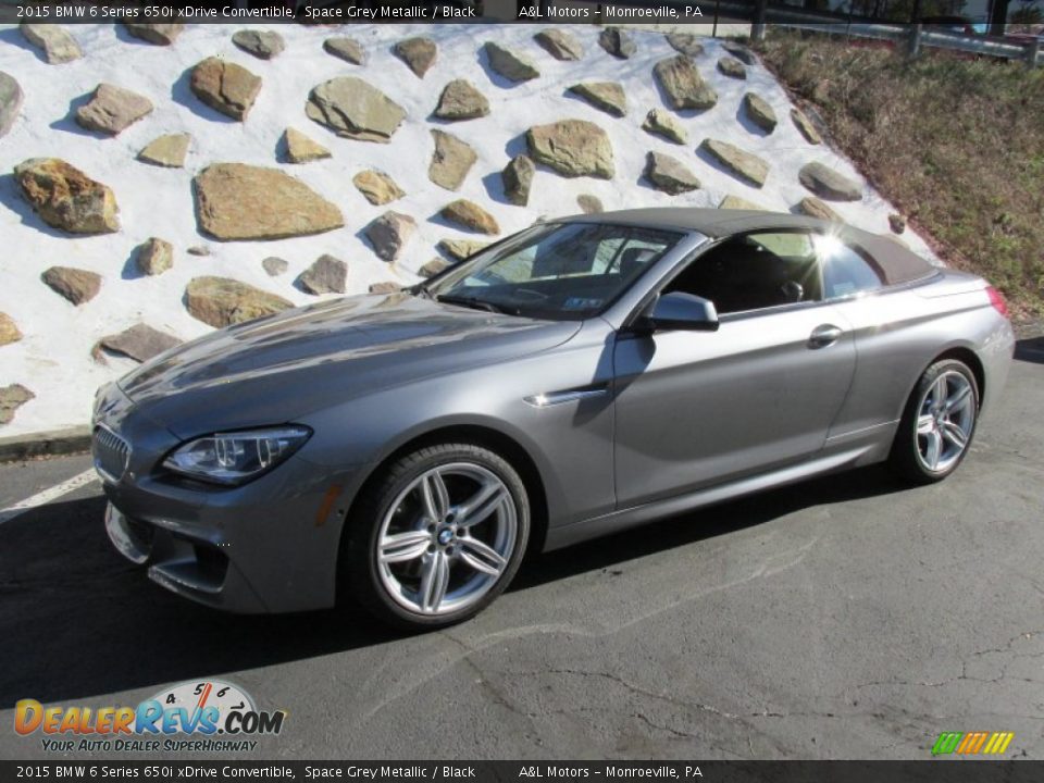 2015 BMW 6 Series 650i xDrive Convertible Space Grey Metallic / Black Photo #10