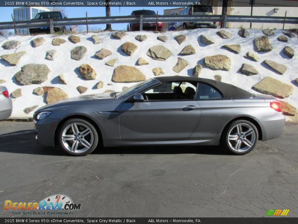 2015 BMW 6 Series 650i xDrive Convertible Space Grey Metallic / Black Photo #11