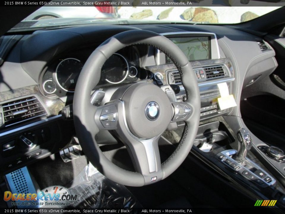 2015 BMW 6 Series 650i xDrive Convertible Space Grey Metallic / Black Photo #15