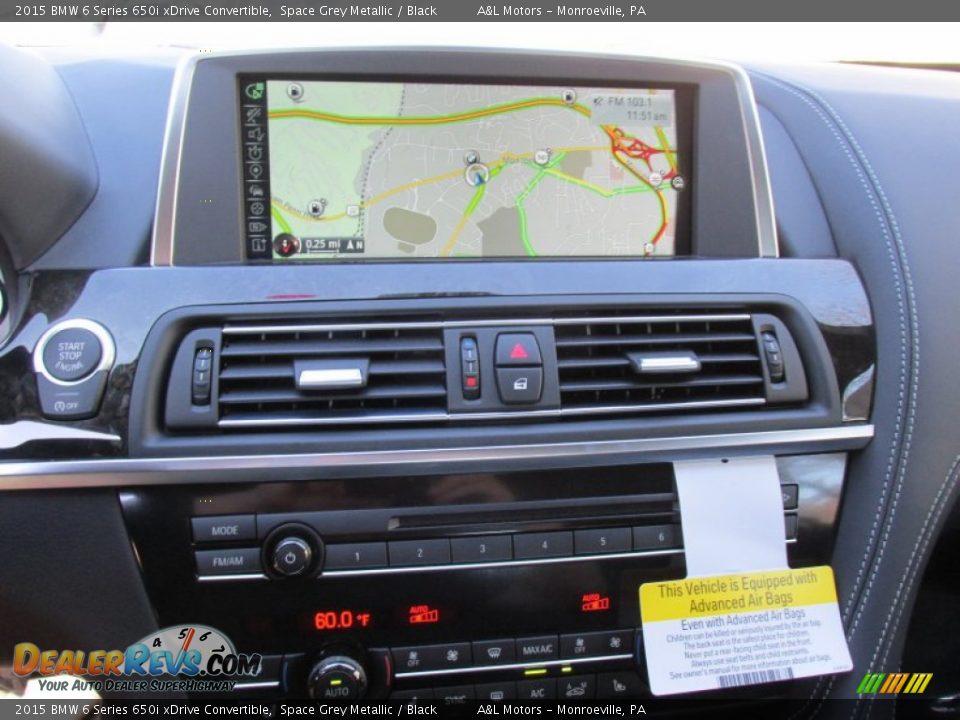 2015 BMW 6 Series 650i xDrive Convertible Space Grey Metallic / Black Photo #16