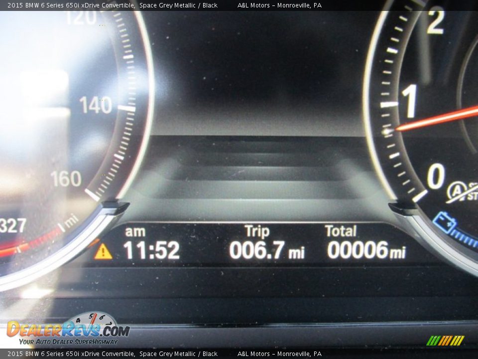 2015 BMW 6 Series 650i xDrive Convertible Space Grey Metallic / Black Photo #20