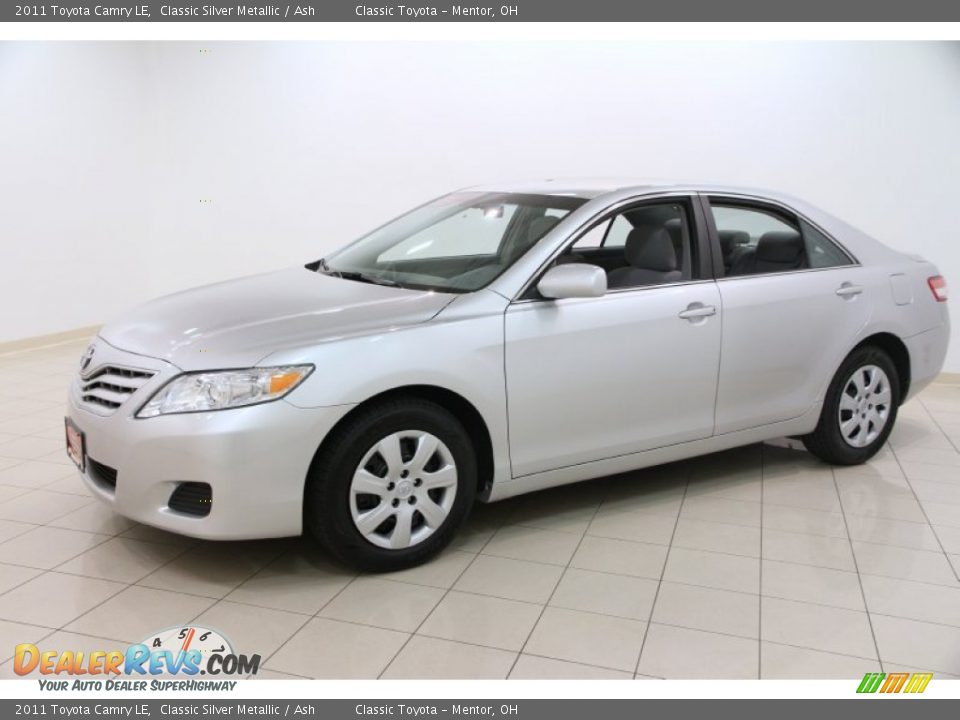 2011 Toyota Camry LE Classic Silver Metallic / Ash Photo #3