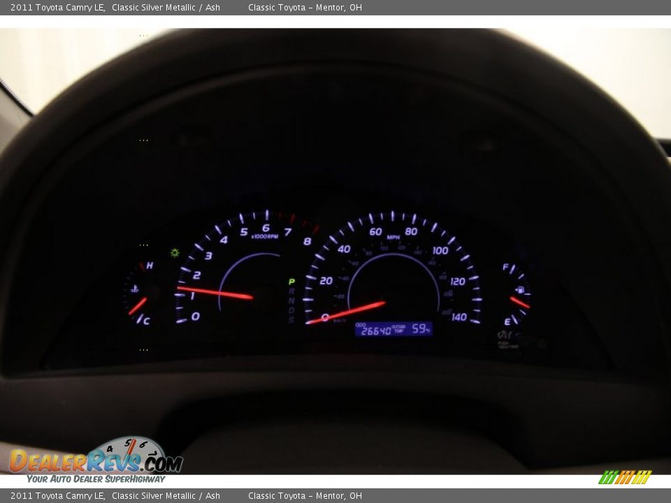 2011 Toyota Camry LE Classic Silver Metallic / Ash Photo #7