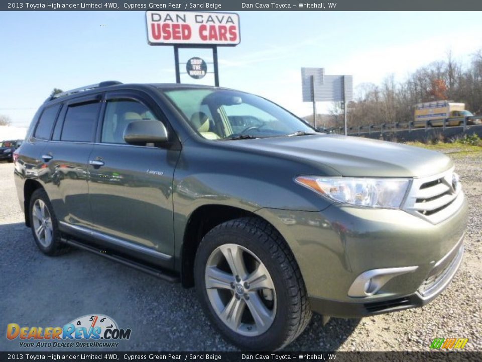 2013 Toyota Highlander Limited 4WD Cypress Green Pearl / Sand Beige Photo #1