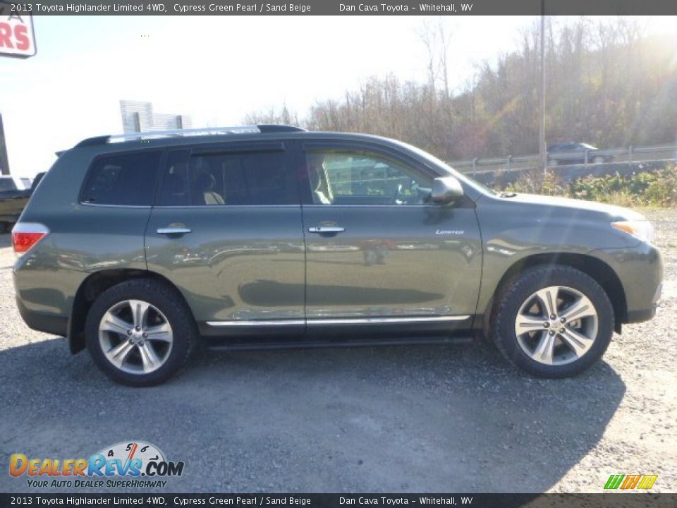 2013 Toyota Highlander Limited 4WD Cypress Green Pearl / Sand Beige Photo #2