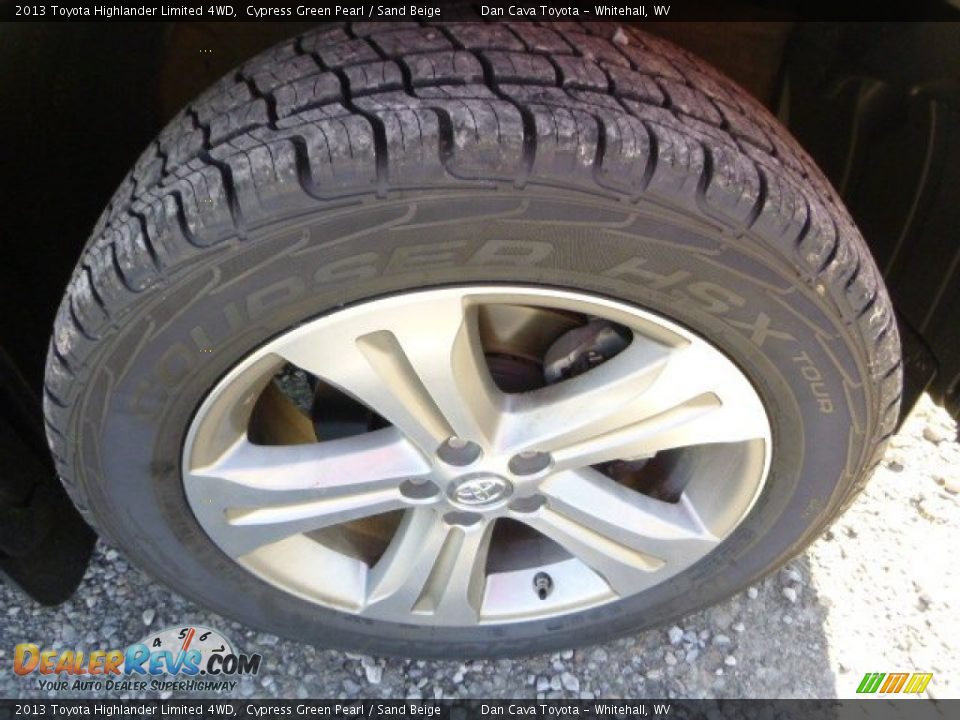 2013 Toyota Highlander Limited 4WD Cypress Green Pearl / Sand Beige Photo #10