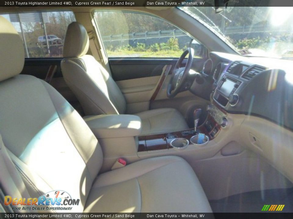 2013 Toyota Highlander Limited 4WD Cypress Green Pearl / Sand Beige Photo #11