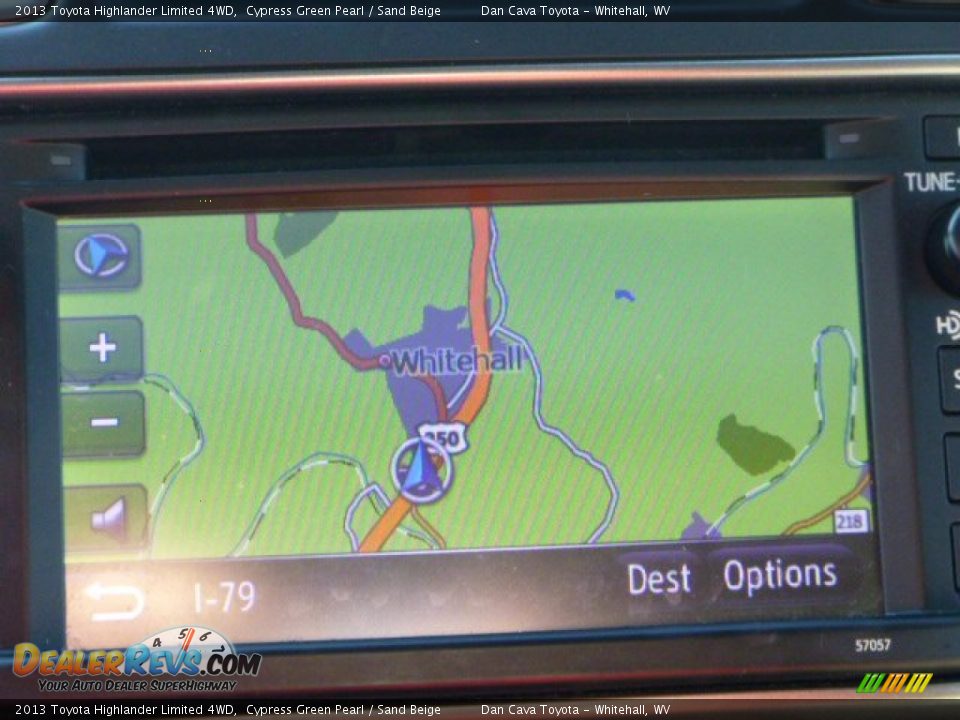 2013 Toyota Highlander Limited 4WD Cypress Green Pearl / Sand Beige Photo #15