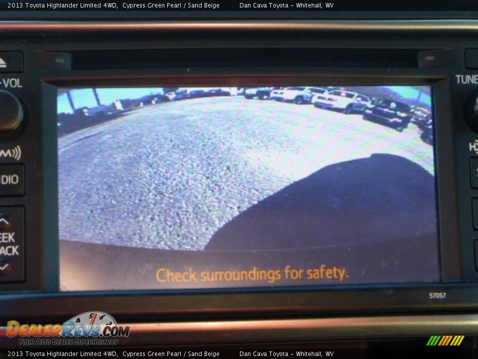 2013 Toyota Highlander Limited 4WD Cypress Green Pearl / Sand Beige Photo #16