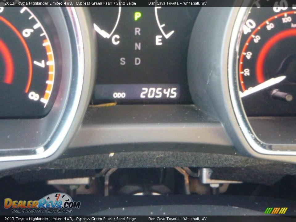 2013 Toyota Highlander Limited 4WD Cypress Green Pearl / Sand Beige Photo #18