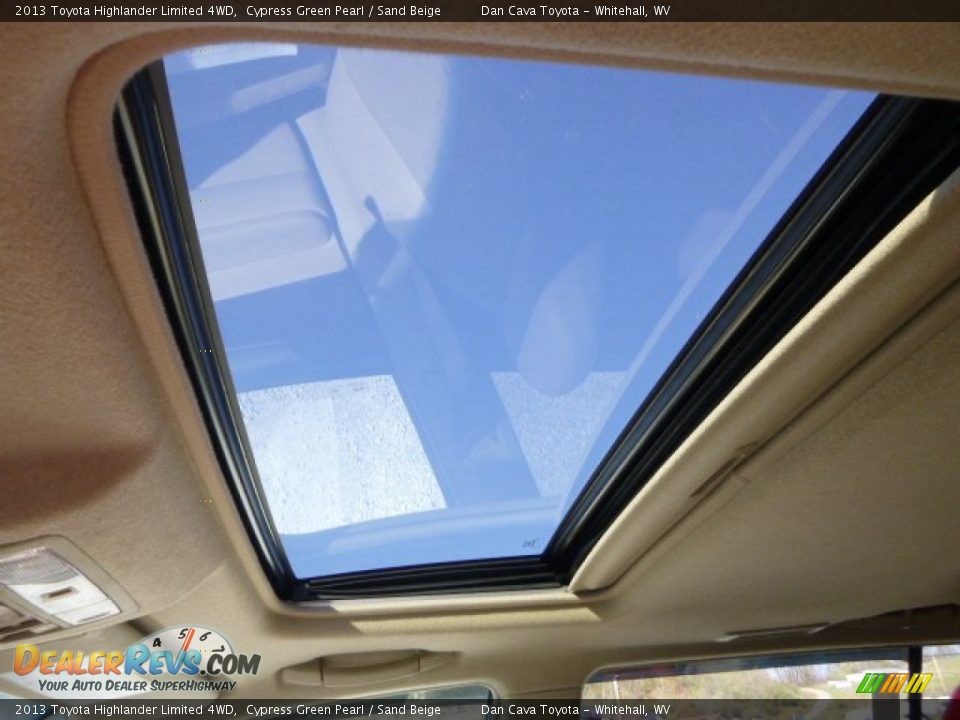 2013 Toyota Highlander Limited 4WD Cypress Green Pearl / Sand Beige Photo #19